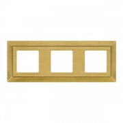 Рамка на 3 поста гор/верт, цвет matt patina