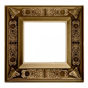 Рамка на 1 пост гор./верт., цвет bright patina