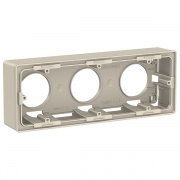 Коробка для открытой установки 3 поста SE Unica NEW, бежевый