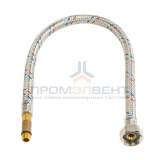 Подводка под смеситель гибкая STOUT (Смеситель/Гайка) - M10(18мм) x 3/8", длина 400 мм