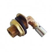 Водорозетка для прохода через стену Oventrop Cofit P - 20x2.5 x 1/2" (прессовая, для металлопл.труб)