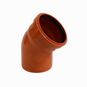 Отвод 45° для наружной канализации СИНИКОН UNIVERSAL - 110