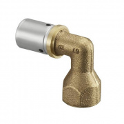 Переход на внутреннюю резьбу угловой Oventrop Cofit P - 26x3.0 x 3/4" (прессовой, бронза)
