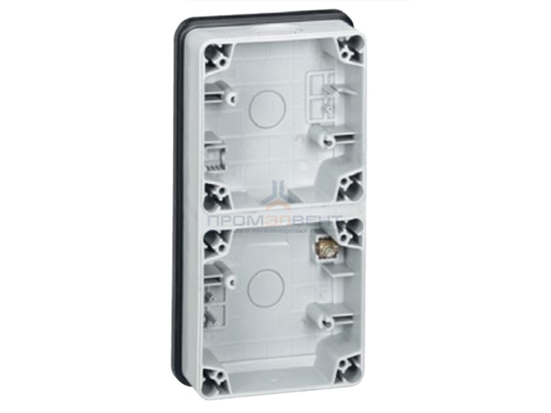 Коробка 2 поста вертикальная для механизмов Legrand Plexo IP66