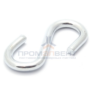 Крючок 6мм S-образный оцинкованный