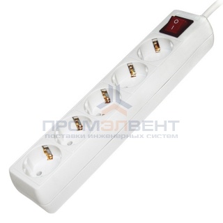 Удлинитель У05К-выкл. 5 мест 2Р+PЕ/5метров 3х1мм2 16А/250 IEK