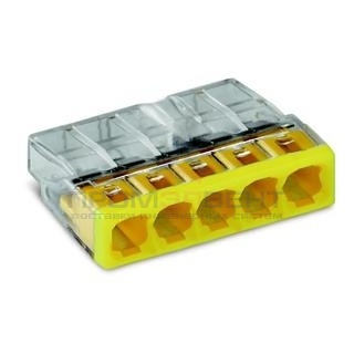 Клеммник WAGO 5 (одножильных) х 0,5-2,5 мм2 24A Cu [уп. 100шт]