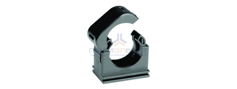 Держатель с крышкой DN 29 мм, полиамид, цвет чёрный DKC