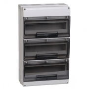 Щит влагозащищенный КМПн-48 IP66 на 48 модулей навесной пластиковый с прозрачной дверкой ИЭК